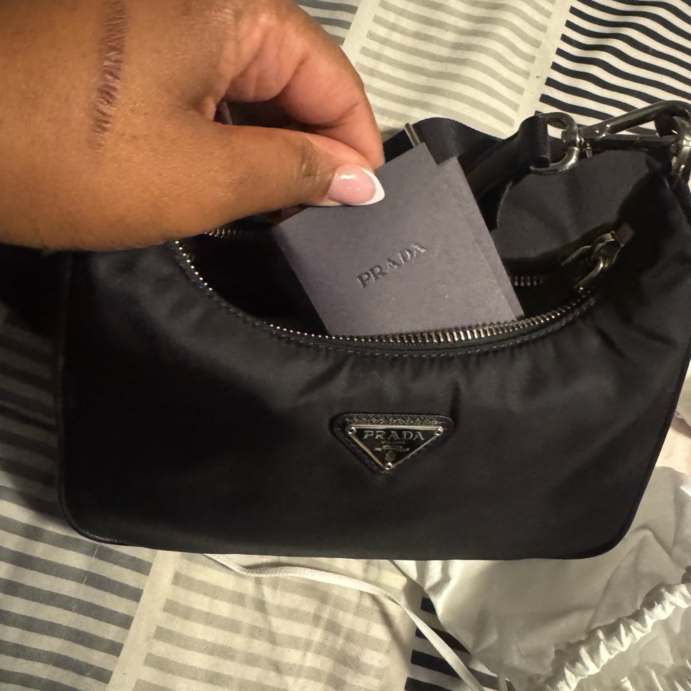 Prada Cream Drawstring Bag - Picture 4 of 7